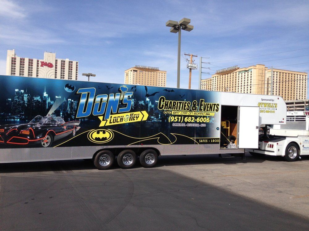 Batman-themed trailer for Doz's Charities & Events in Las Vegas.