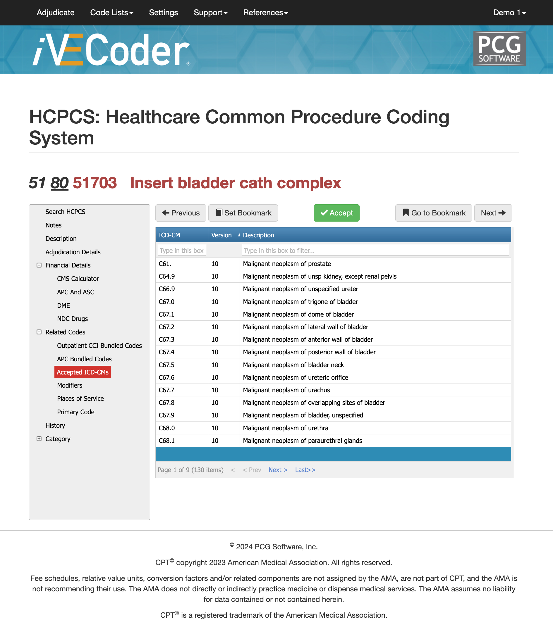 cpt code 51703,apc and asc 51703