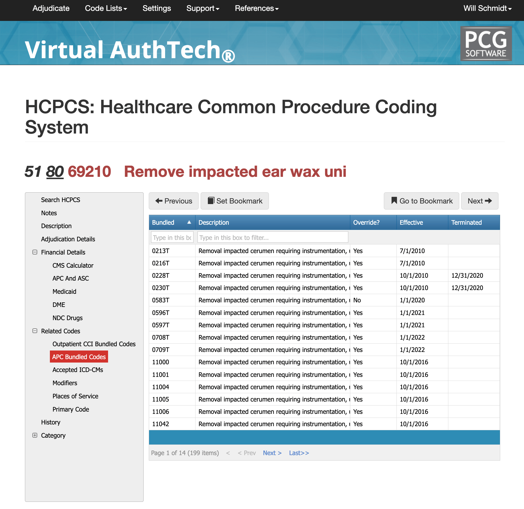 69210 apc bundled codes