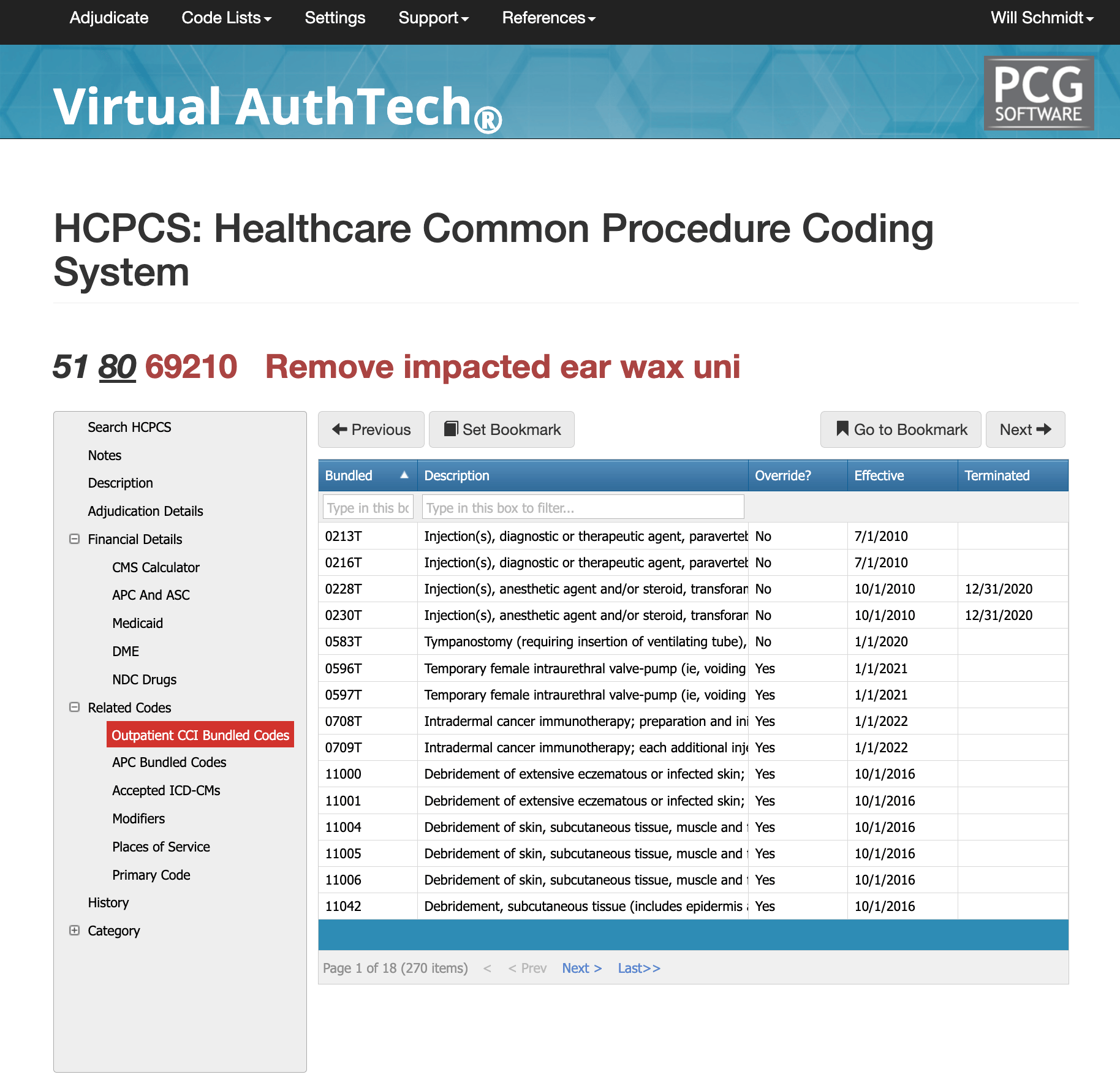 69210 cci bundled codes