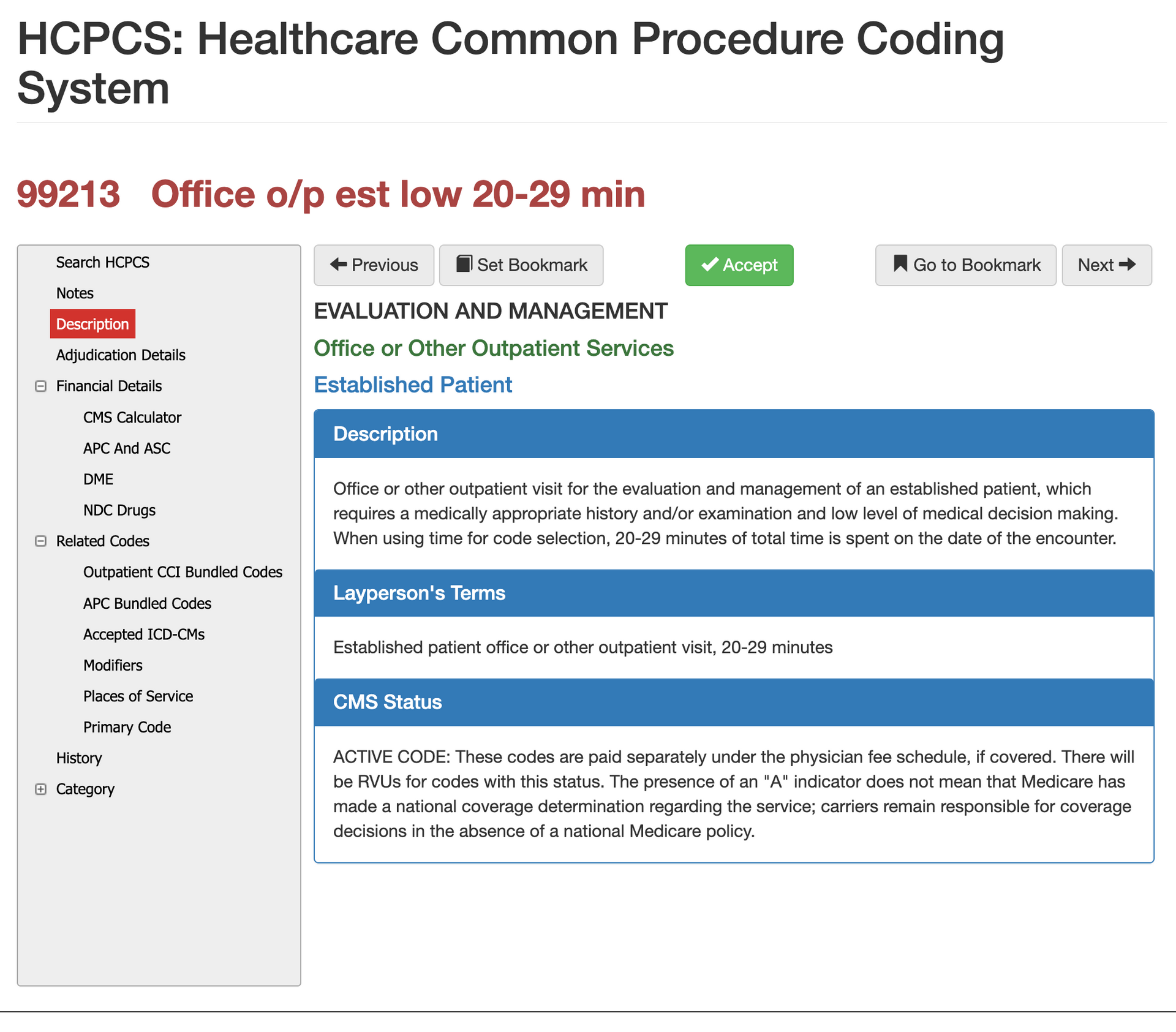 CPT Code 99213 Knowledge Usage And Studies