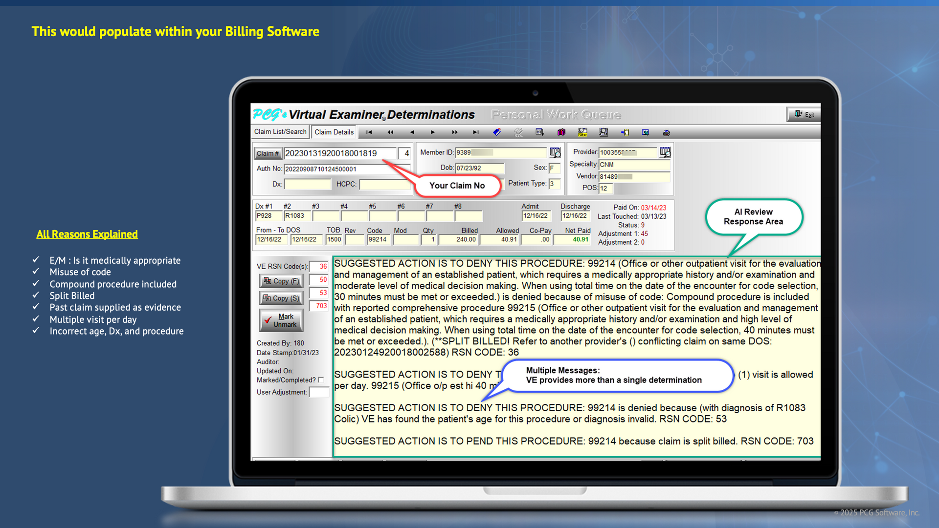 real time claims auditor