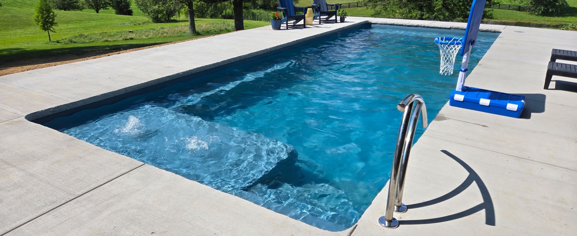 Fiberglass pool installation