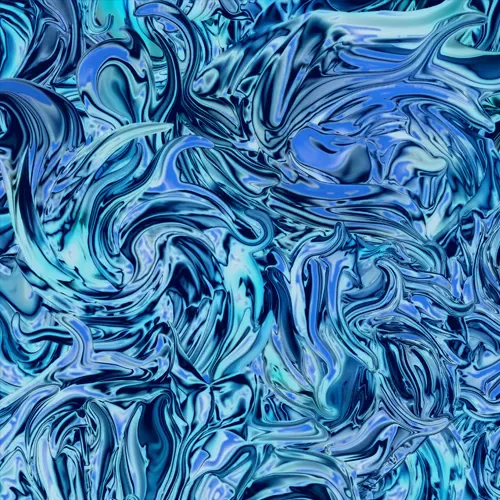 Abstract swirling pattern in shades of blue and teal.