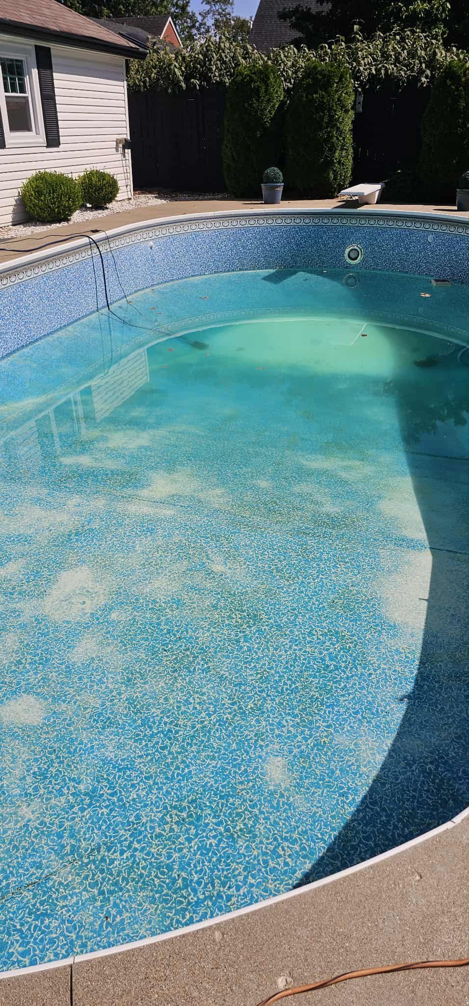 Commercial pool renovation before