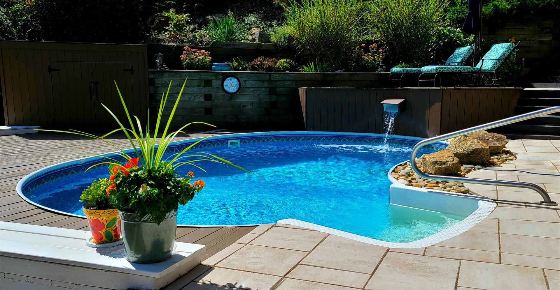 Retaining wall installation