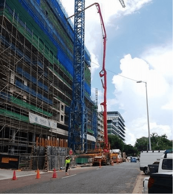 Building Under Construction  — Concrete Pumping in Berrimah, NT