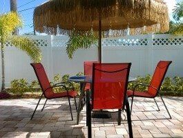 White Fence with Lattice Top, Fence Contractors in St. Petersburg, FL
