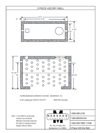 2 Piece h2o Dry Well