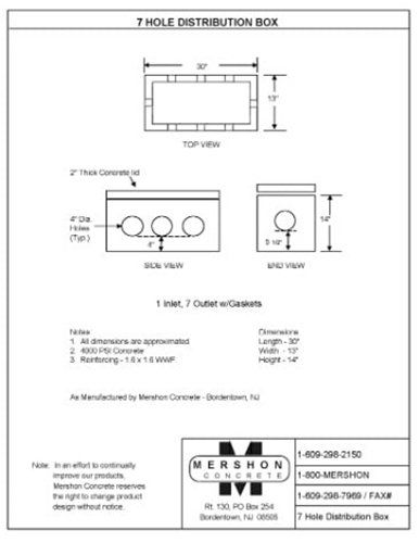 7 Hole Distribution Box