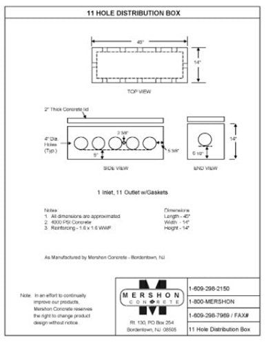 11 Hole Distribution Box