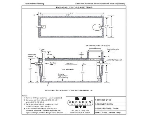 1000 Gallon Grease Trap