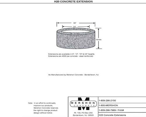 H2O Concrete Extension