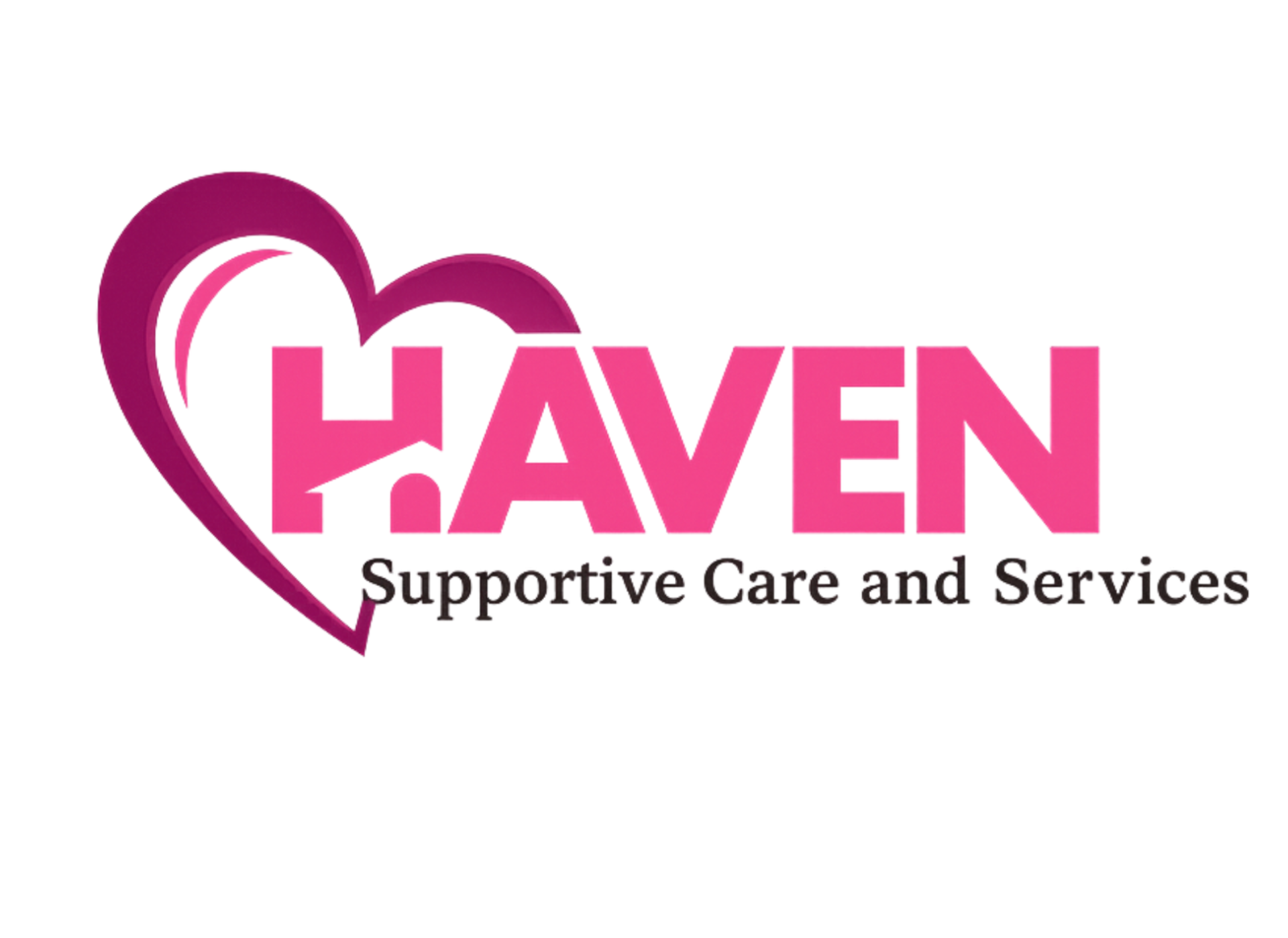 Haven Supportive Care logo: Pink heart above the word