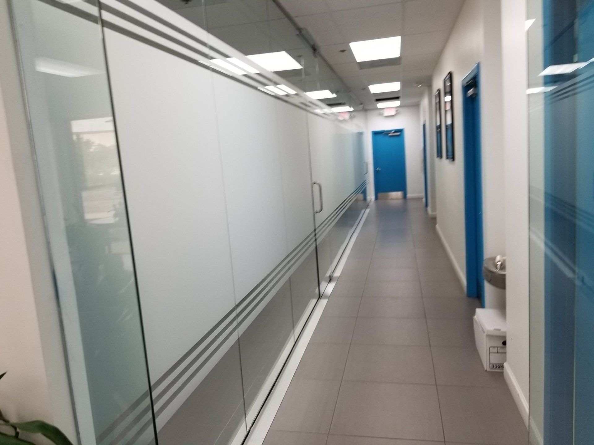 Interior office Glass. Boca Raton FL.