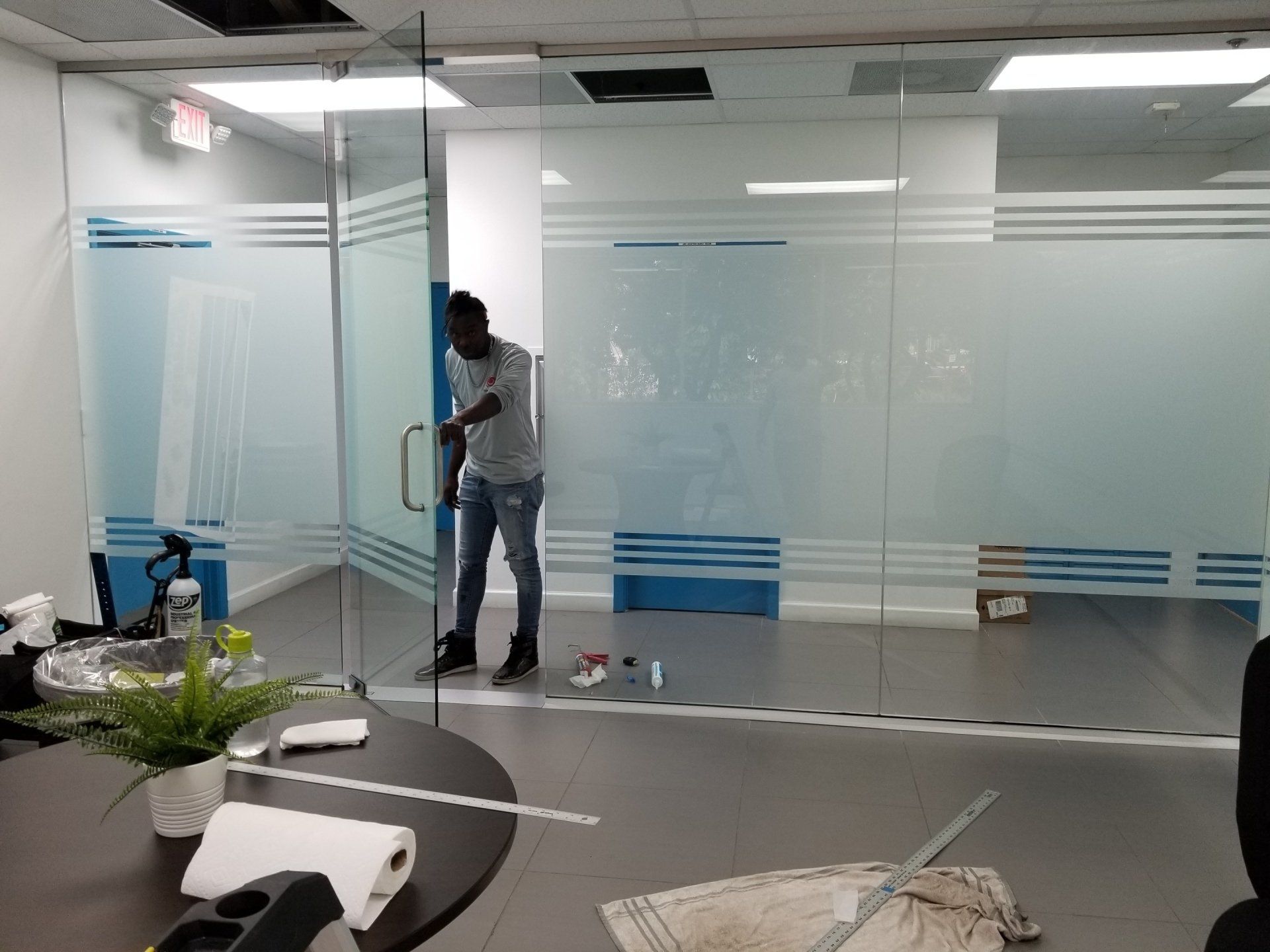 Interior office Glass. Boca Raton FL.