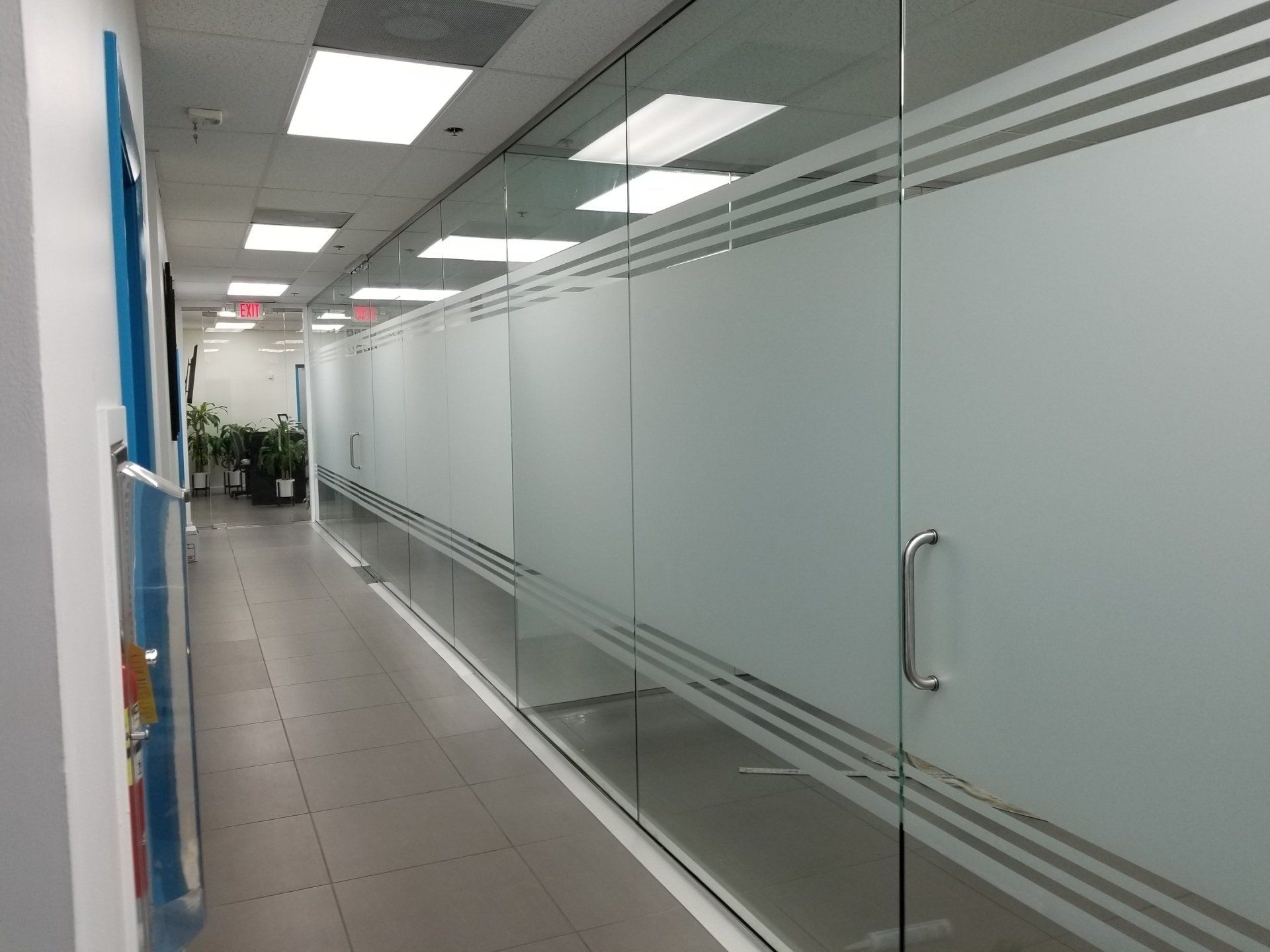 Interior office glass. Boca Raton