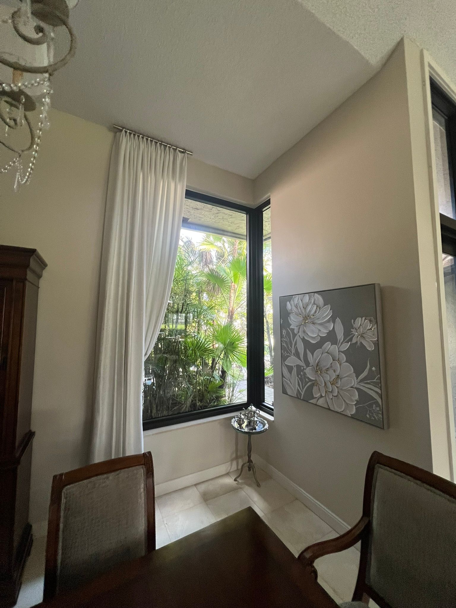 Interior view Hurricane window bronze