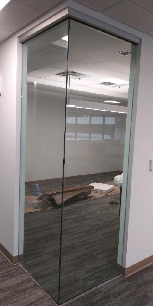 Interior office glass wall. Broward County 