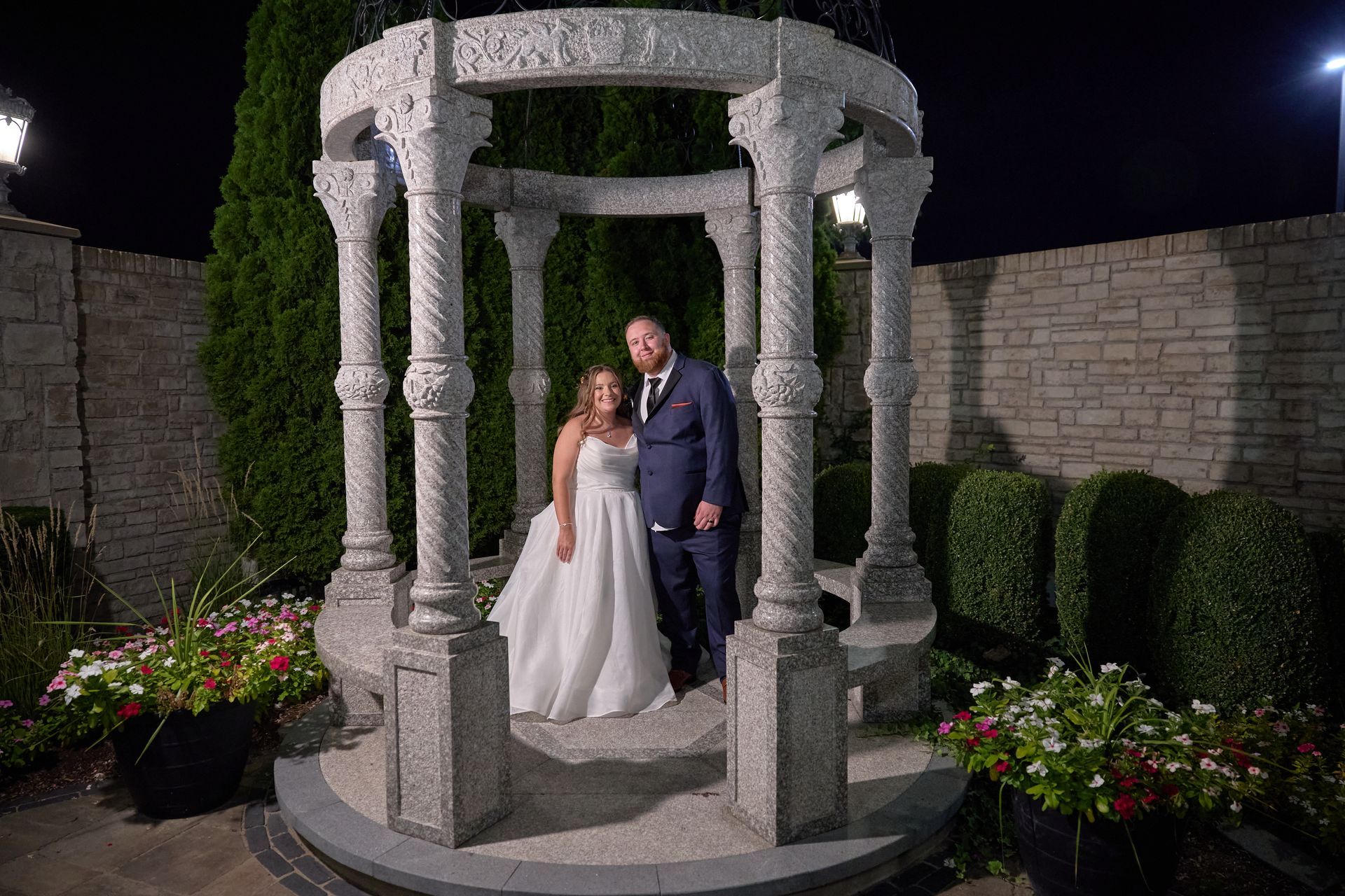 Couple in gazebo