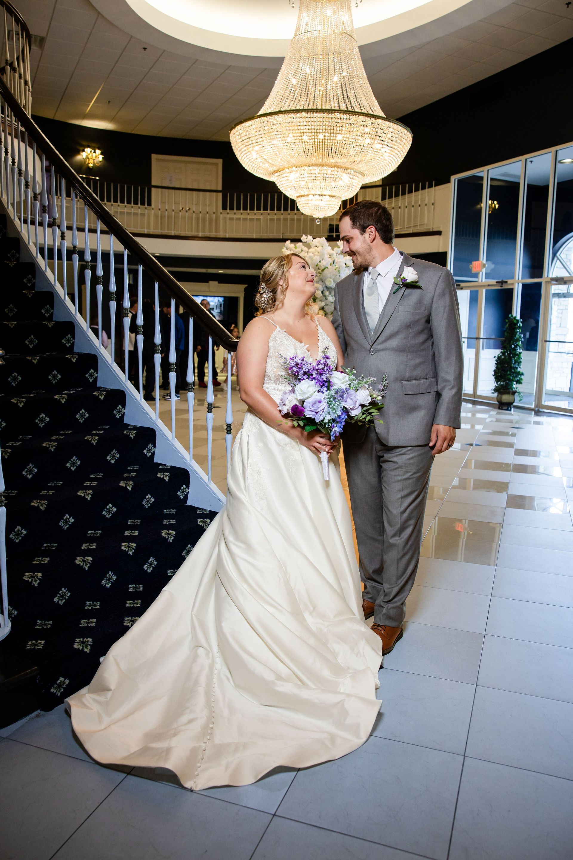 Bride and Groom in Lobby