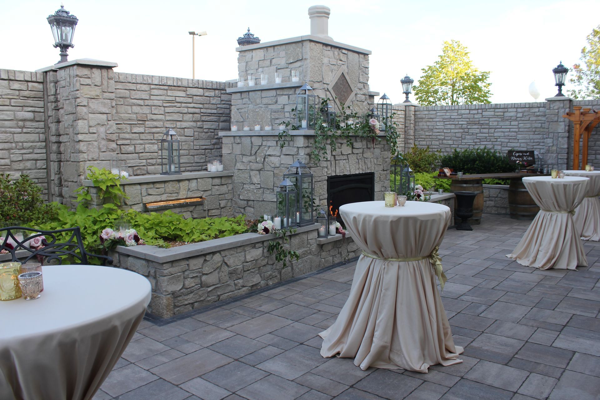 Courtyard with Fireplace 