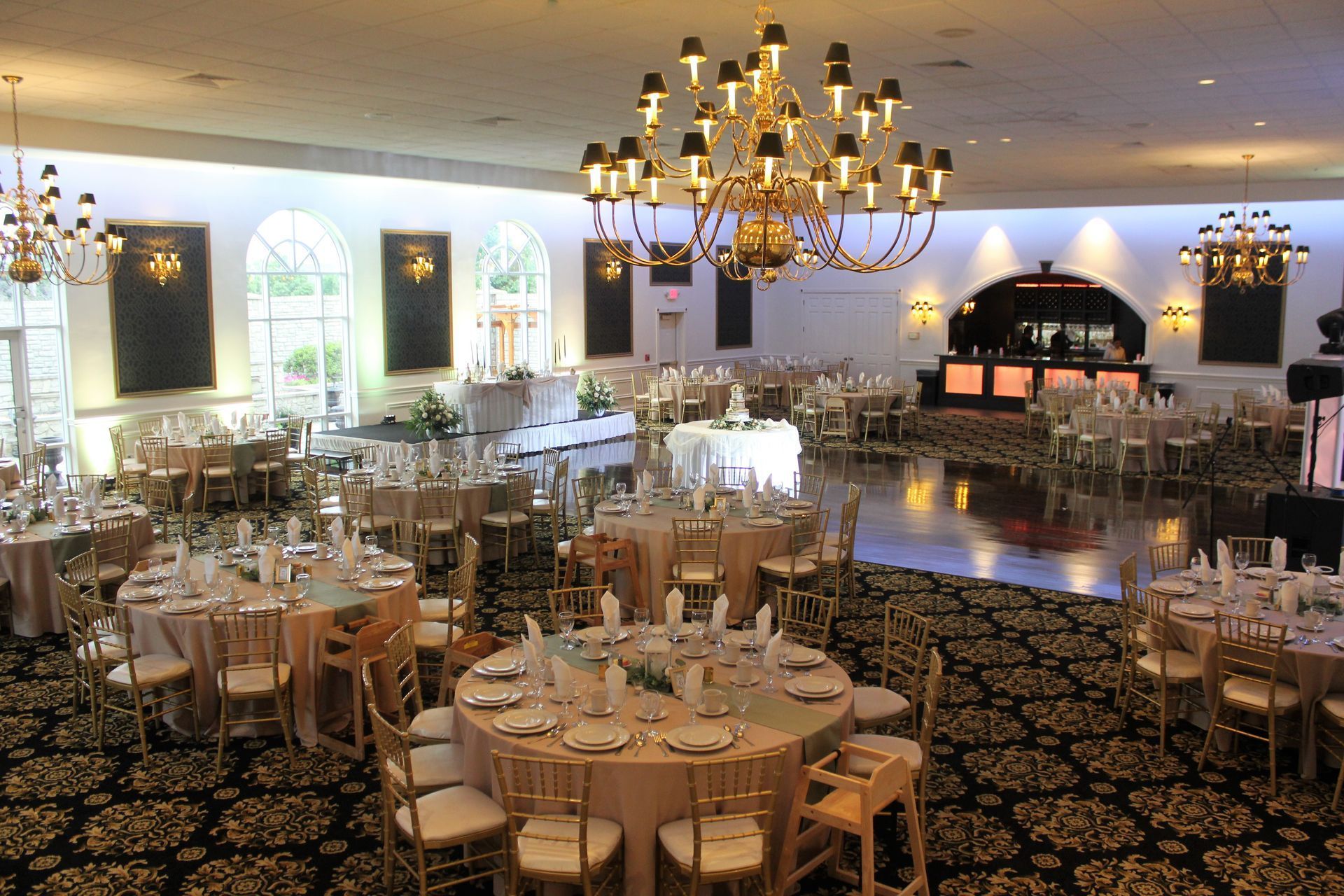 Champagne and Sage Wedding Decor