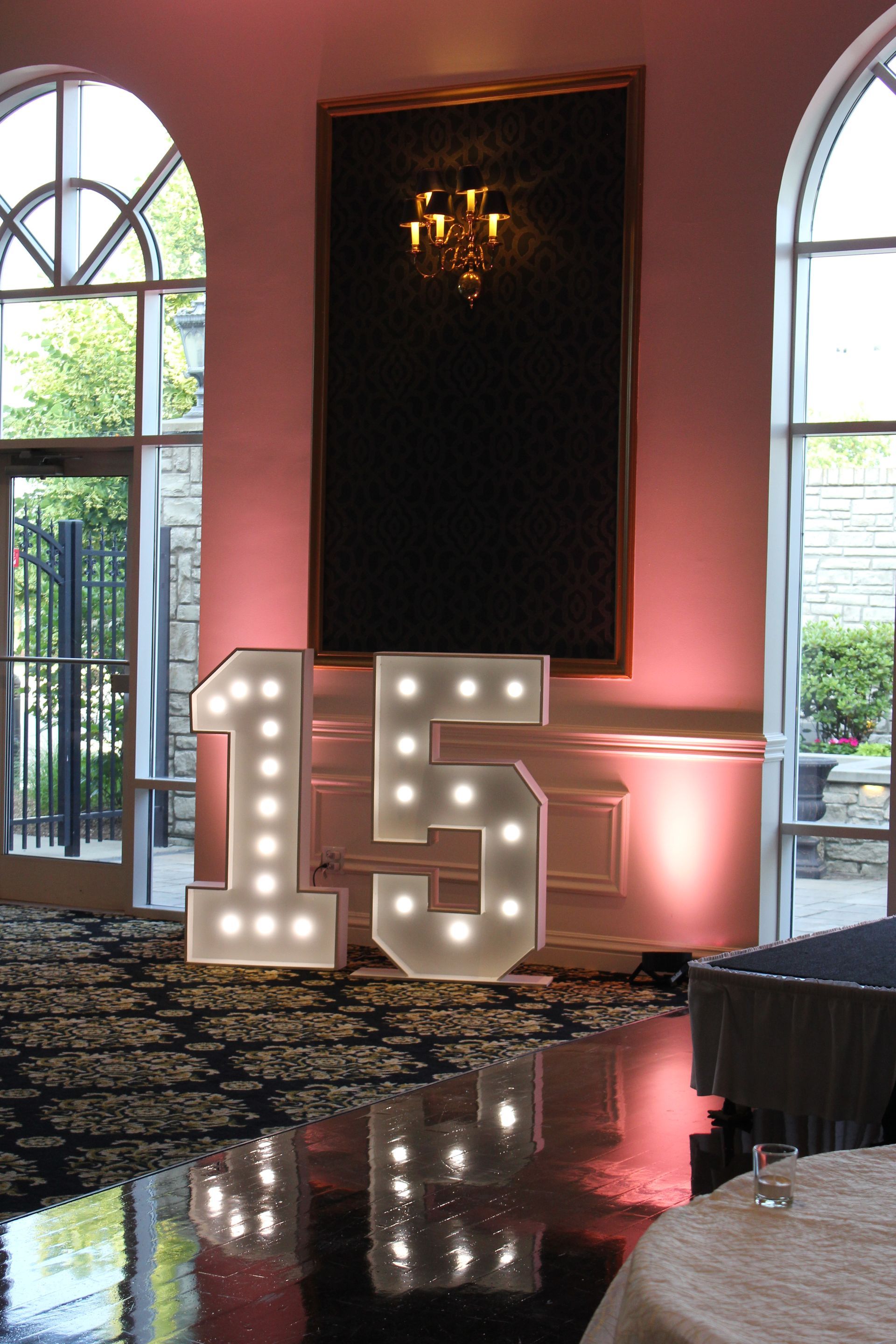 quinceañera marquee