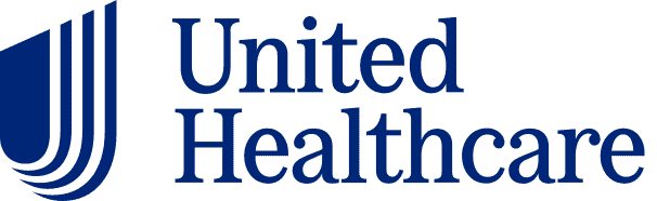 UnitedHealthcare company logo featuring a blue abstract shield icon next to the company name.