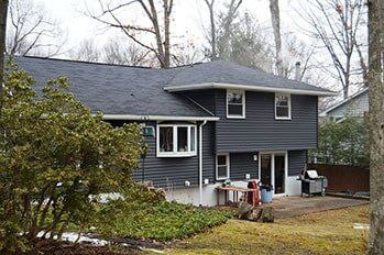 Dark Vinyl Siding Rear Elevation Park Forest — Commercial Builders in State College, PA