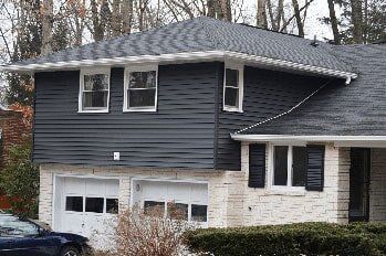 White Soffit Facsia Gutter — Commercial Builders in State College, PA