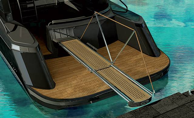 Mounted Smeraldo Telescopic Outdoor Gangway