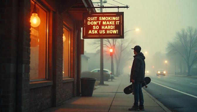 Quit Smoking in Columbus Sign