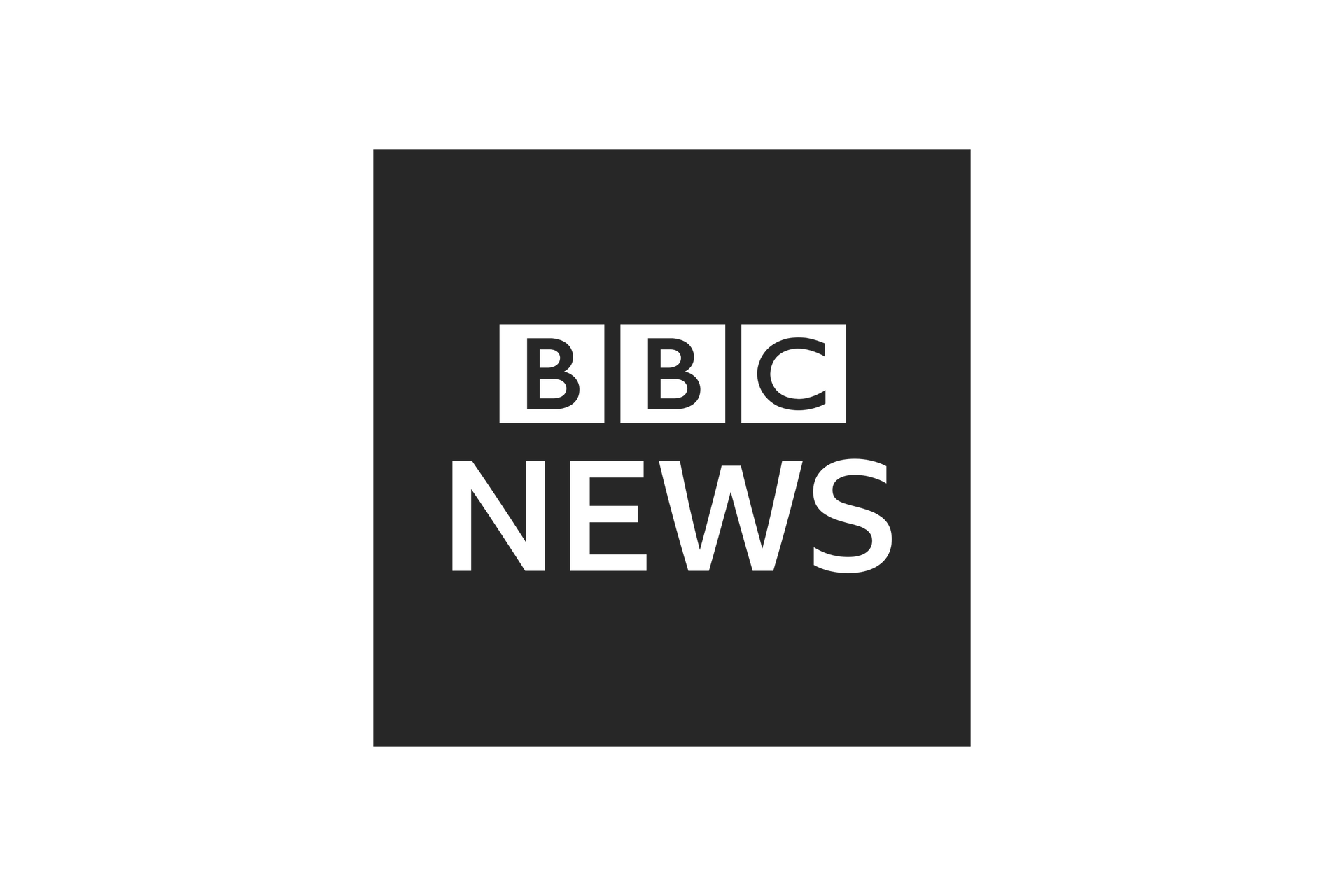 BBC News logo, indicating our specialized private transfer and logistical support for media crews and journalists during their assignments.