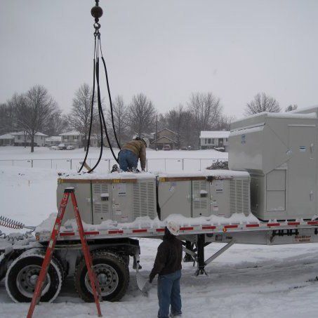 HVAC on a Truck — Kansas City, MO — Prestige Crane Service