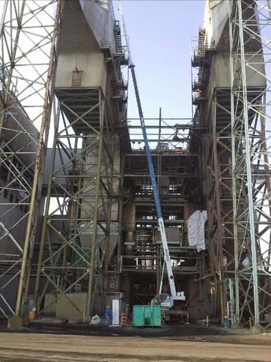 Boom Truck on Site — Kansas City, MO — Prestige Crane Service