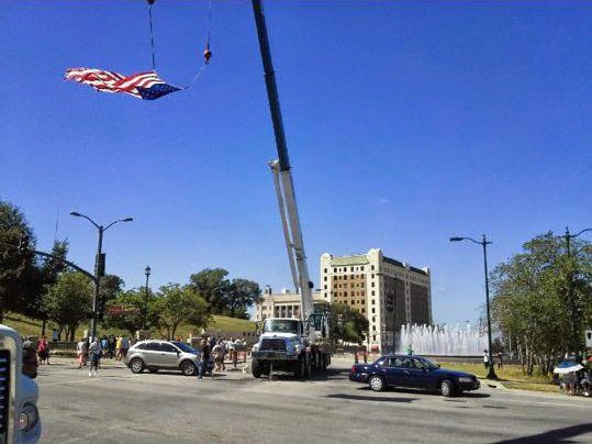 Lifting Flag — Kansas City, MO — Prestige Crane Service