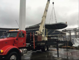 Crane Lifting Heavy Metal — Kansas City, MO — Prestige Crane Service