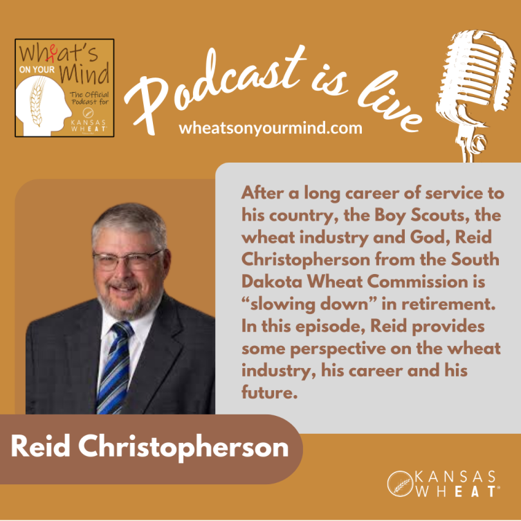 A poster for reid Christopherson's podcast is live
podcast for kansas wheat agriculture