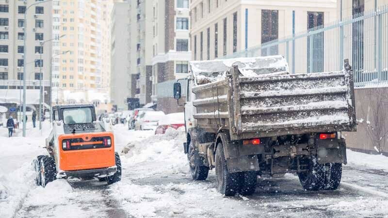 Snow removal from city street — Snow removal in Denver, CO