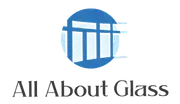 All About Glass logo with a blue circular window icon and black text