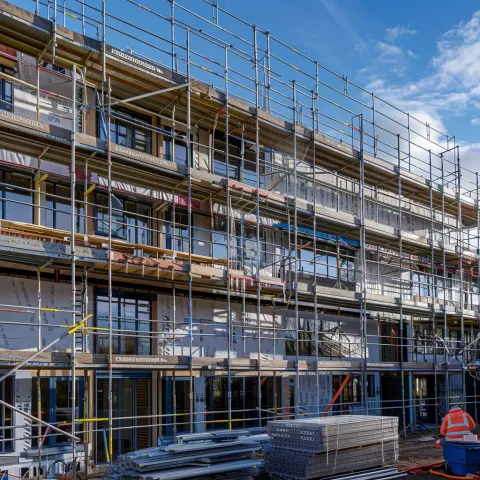commercial  scaffolding job
