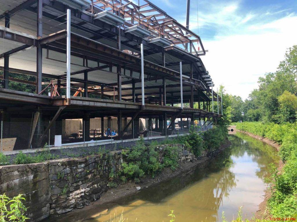 Construction Next to a River — Carlisle, PA — Ritner Steel Inc.