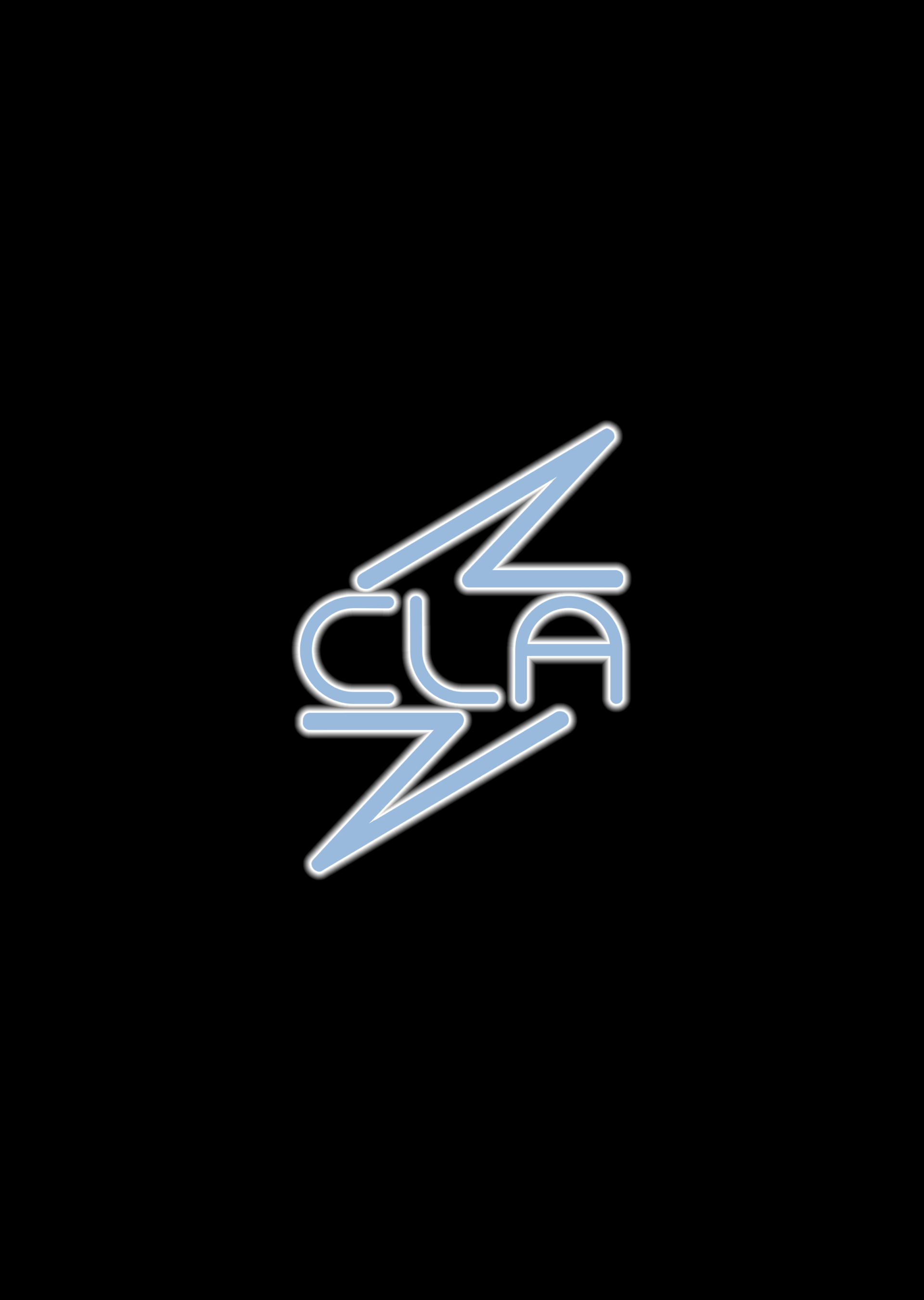 CLA in stylized light blue text with a jagged lightning bolt shape on black background.