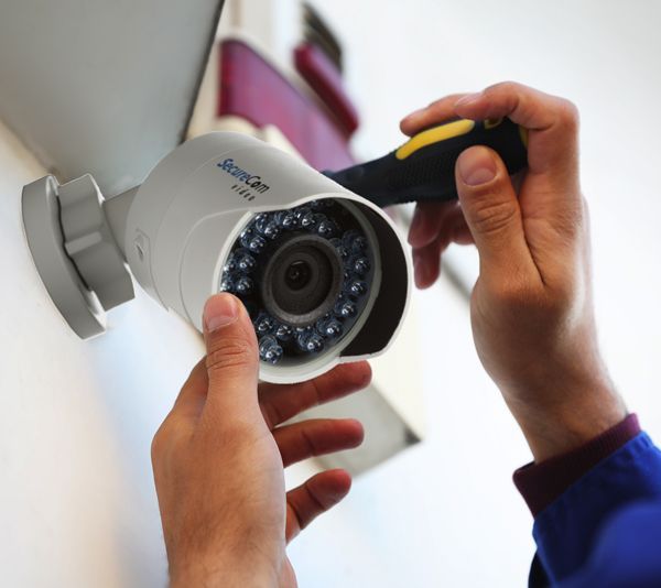 Installing Security Camera on Building