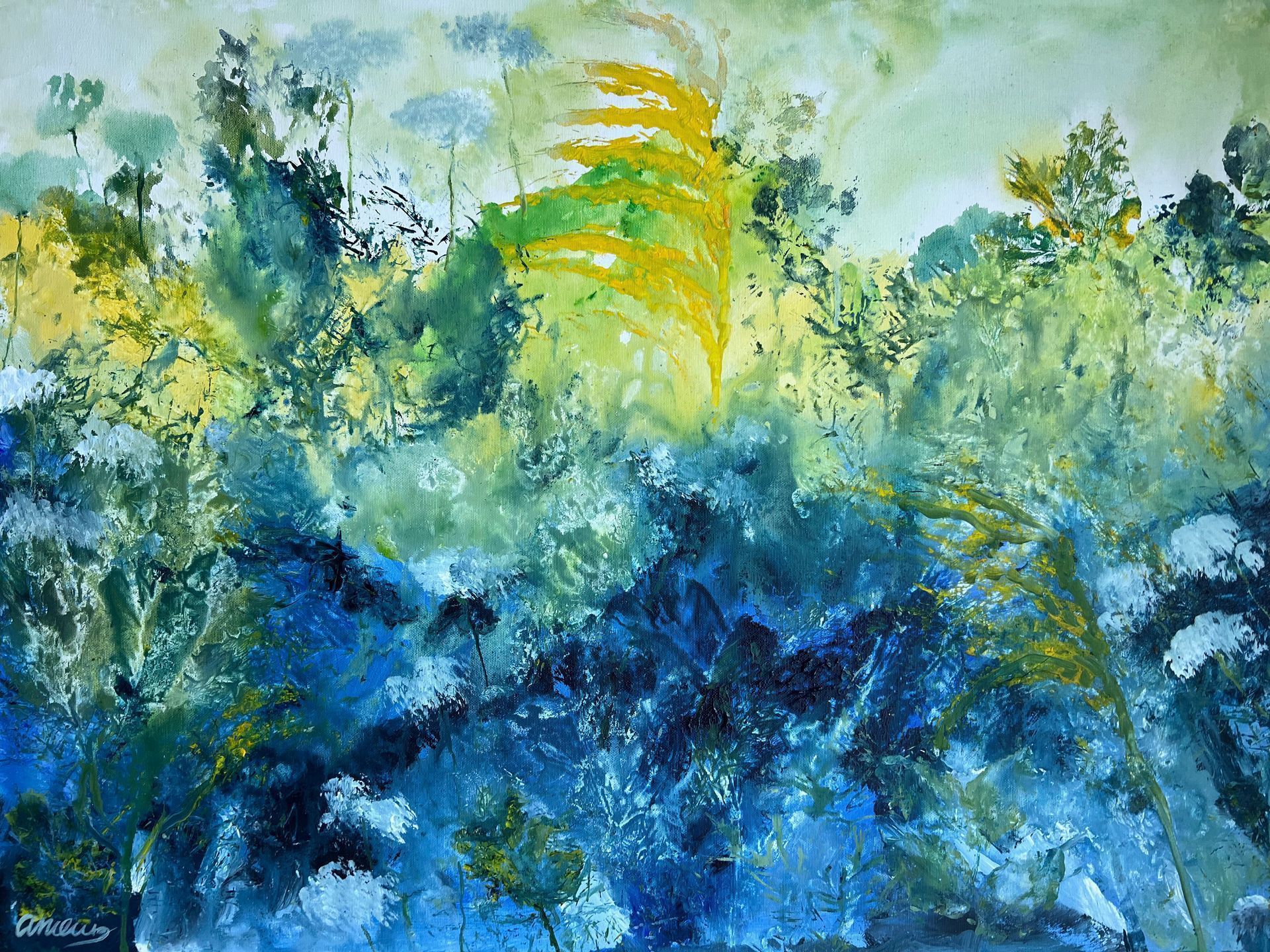 Nature, acryl 60 x 80 cm 
