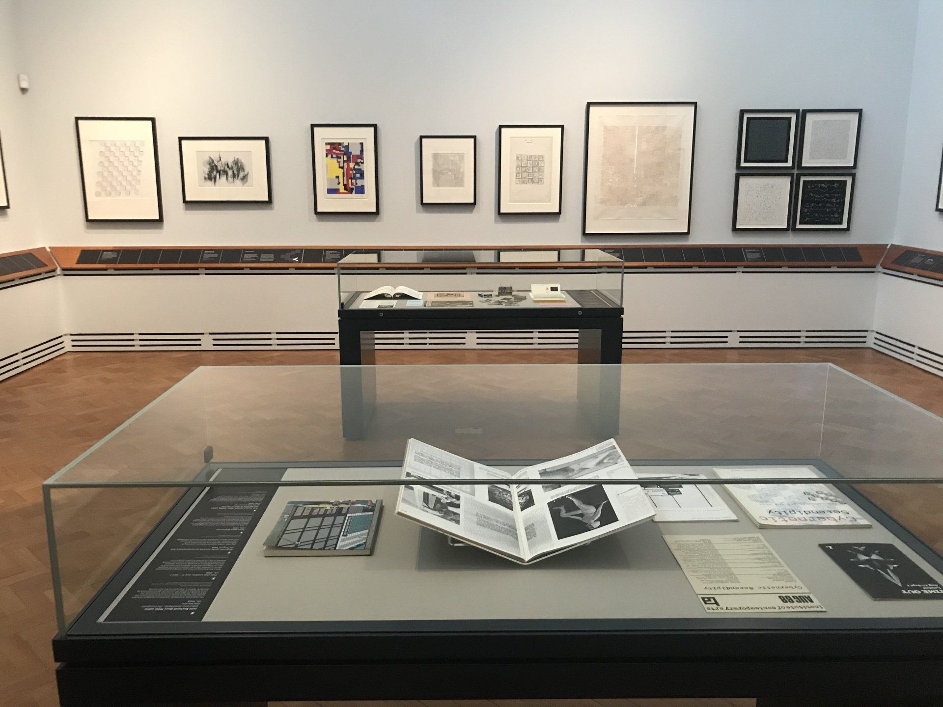 Chance and Control: Art in the Age of Computers - exhibition installation shot, V&A, 2018