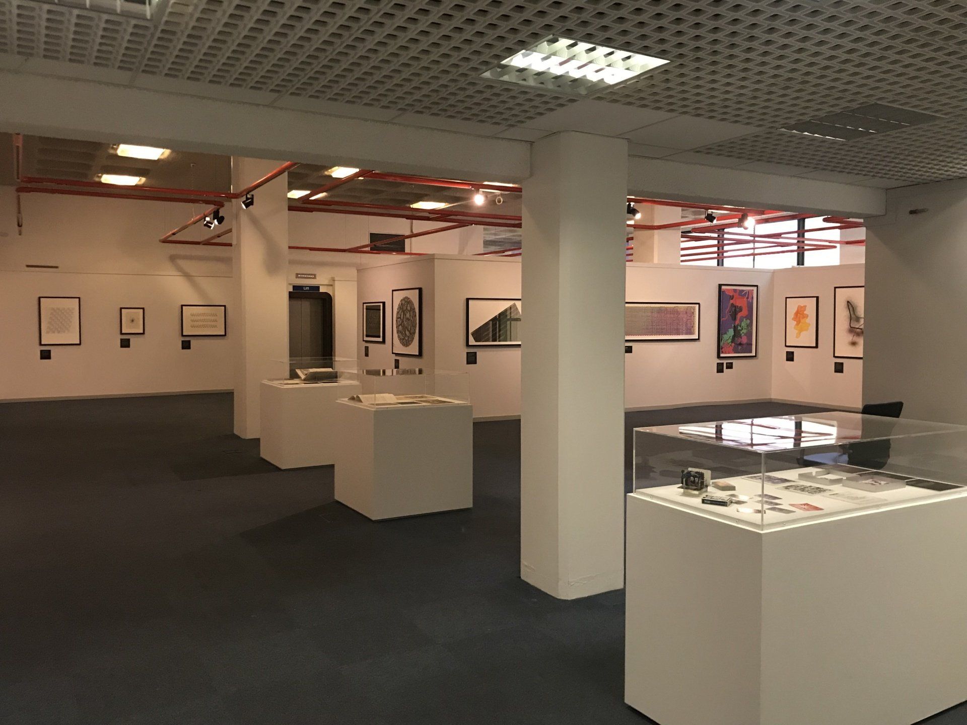 Chance and Control: Art in the Age of Computers - exhibition installation shot, Chester Visual Arts, 2019