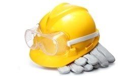 casco di protezione per lavori edili