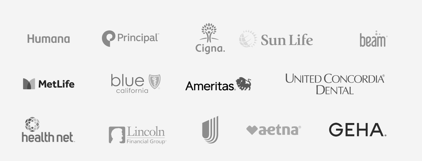 A group of logos for different companies on a white background.